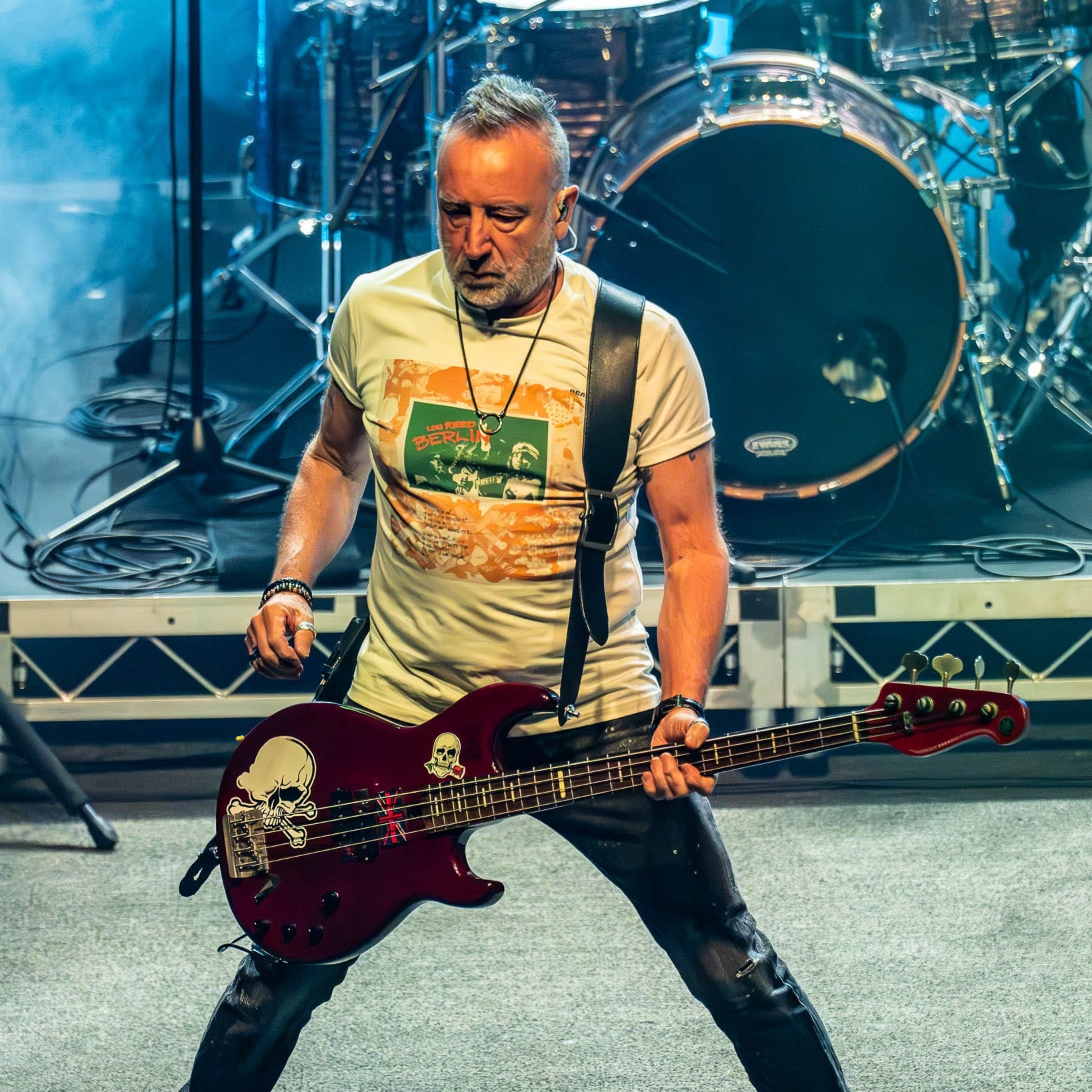 Peter Hook playing with his band The Light