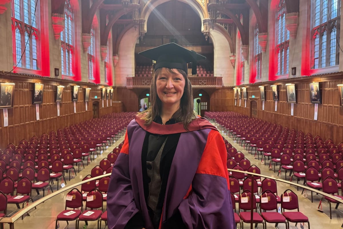 University of Bristol student earns  PhD following 'debilitating and life-changing' brain injury