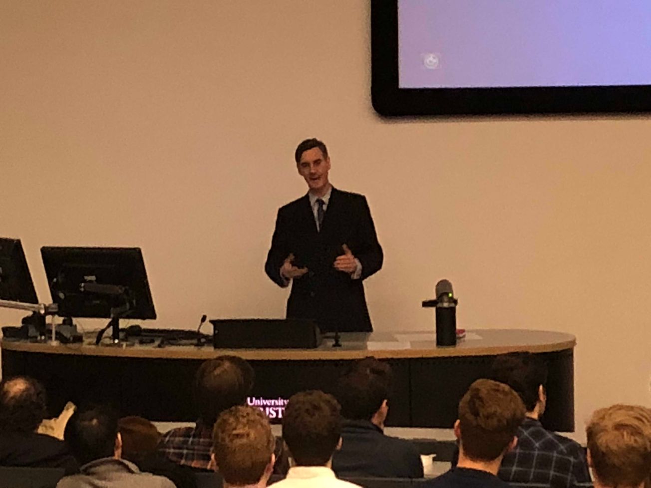 Jacob Rees Mogg speaks at Bristol