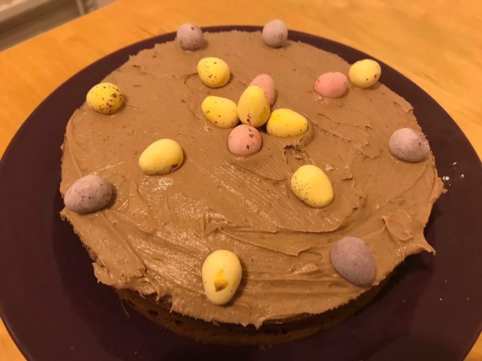 Easter Mini Egg Chocolate Cake (Gluten-Free) - It's Not Complicated Recipes