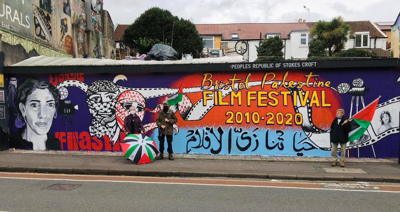 Mural unveiled to commemorate Bristol Palestine Film Festival’s tenth anniversary