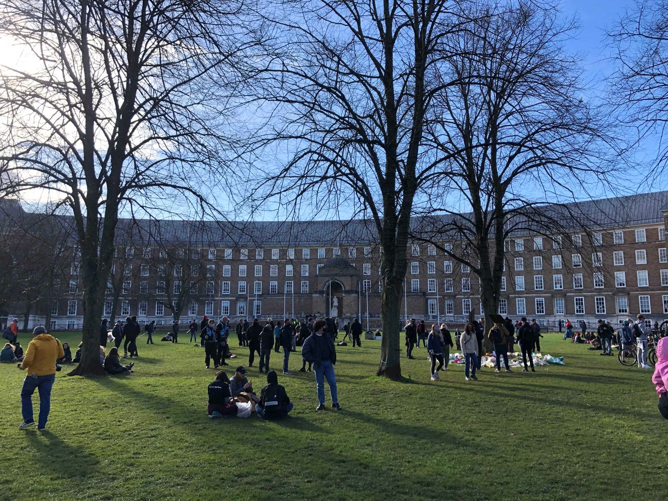 Third ‘Kill the Bill’ protest since Sunday underway as hundreds gather on College Green