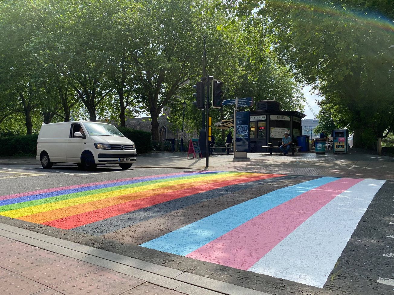 First rainbow crossing in Bristol unveiled to mark Pride month