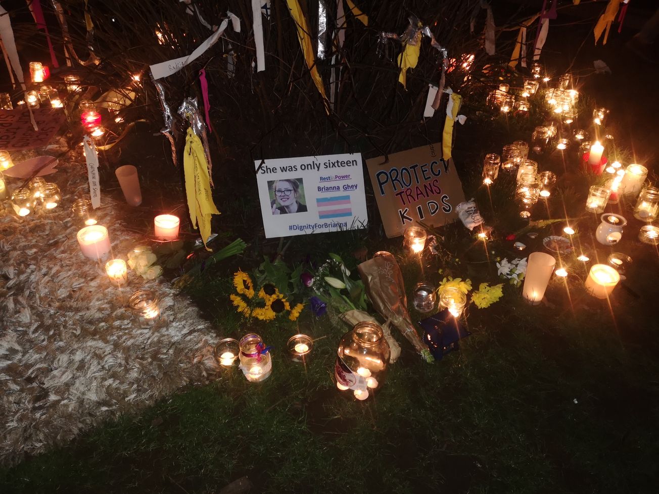 Bristol observes candle-lit vigil for murdered trans teenager Brianna Ghey
