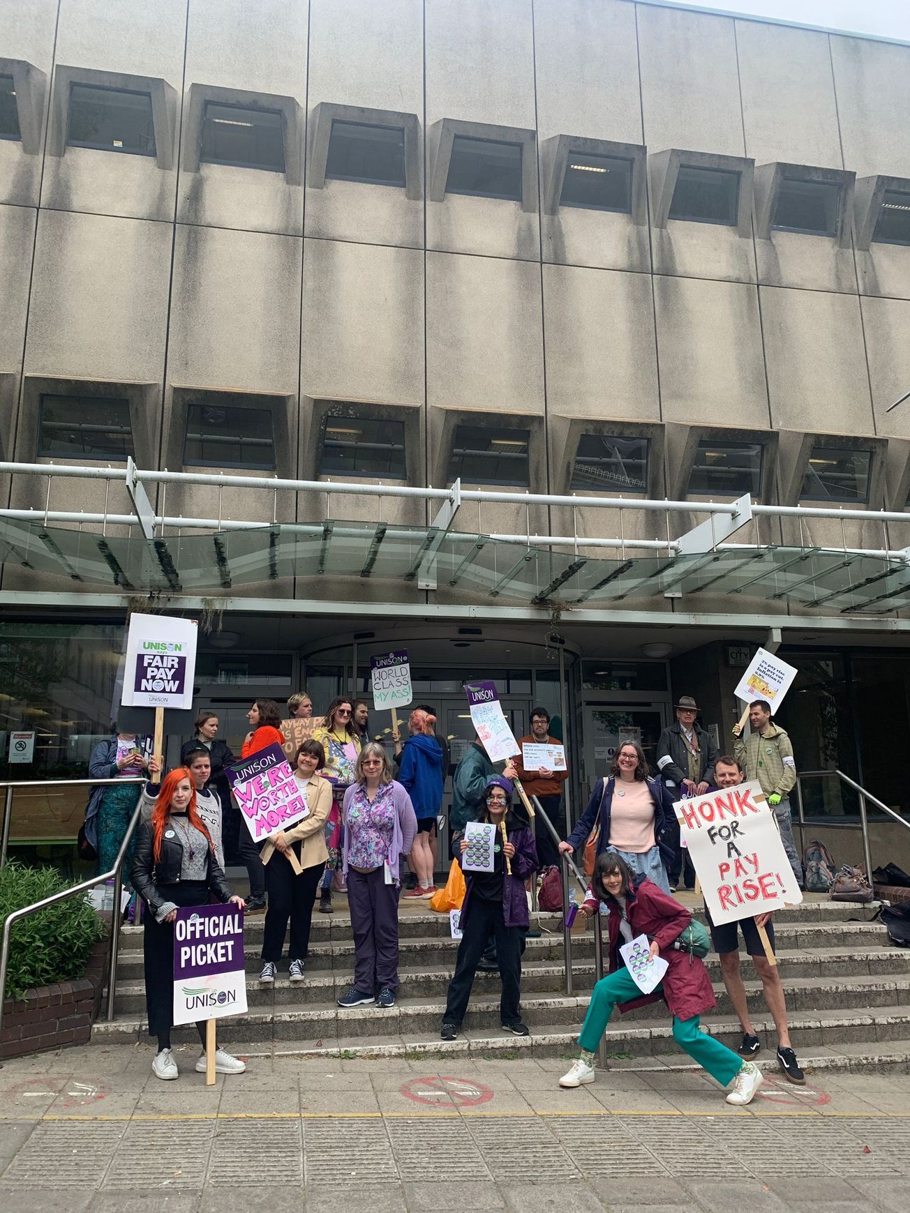 Bristol UNISON members stage strike action demanding better pay