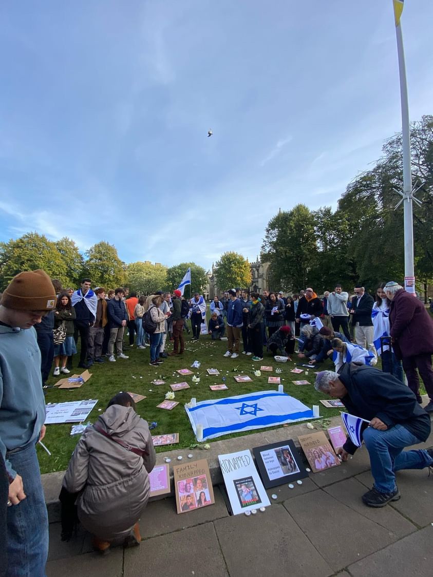 Bristol Jewish community gathers for a vigil in remembrance of the victims of recent violence