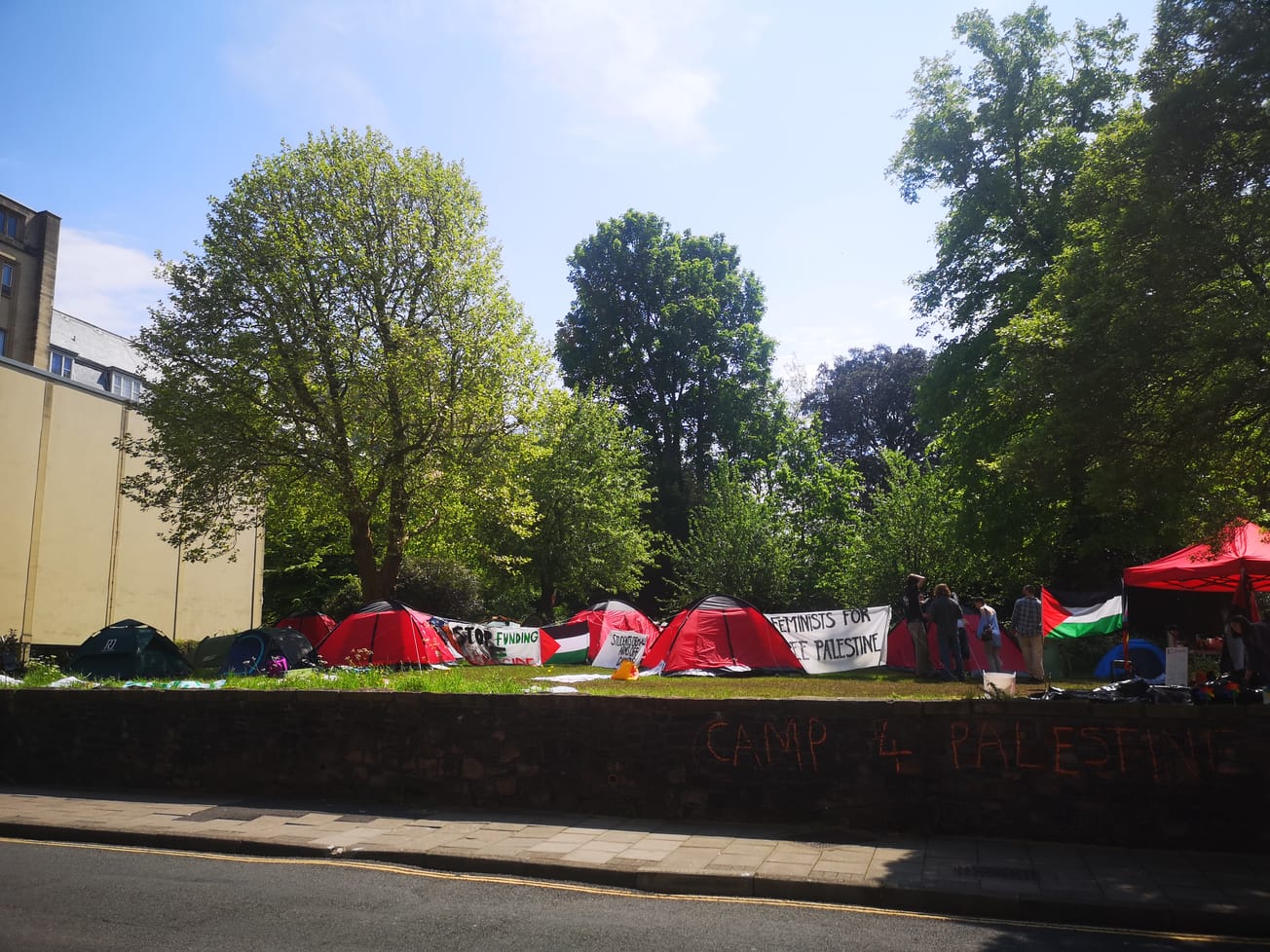 Hundreds of Bristol University staff back 'Free Palestine' student encampment in open letter