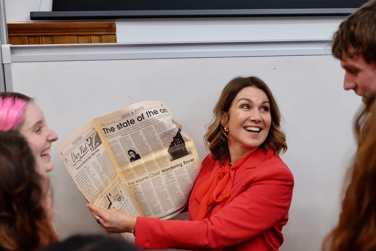 Susanna Reid returns to Epigram 35 years on