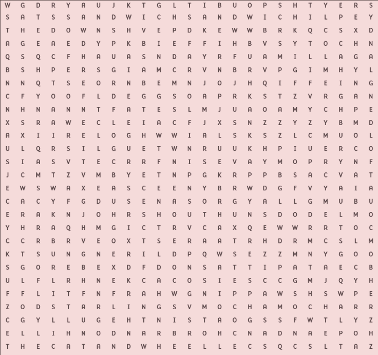 Issue 386 09/25 wordsearch answers