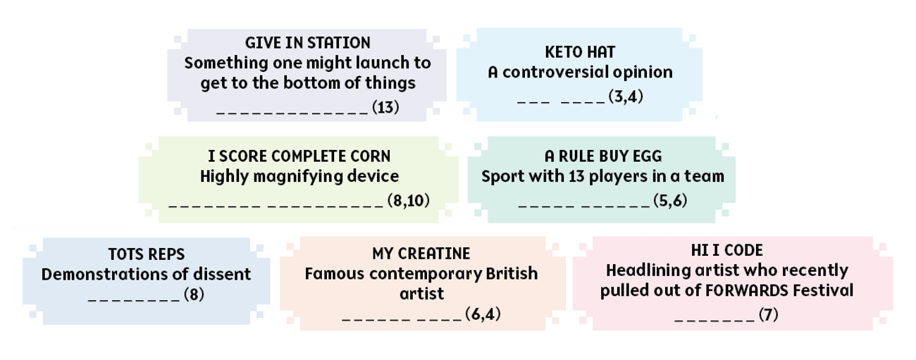 Issue 386 09/25 anagrams answers