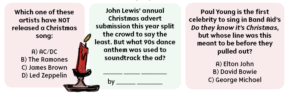 Issue 389 12/25 music quiz answers
