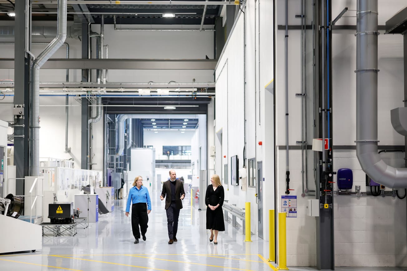 Prince William visits the University of Bristol
