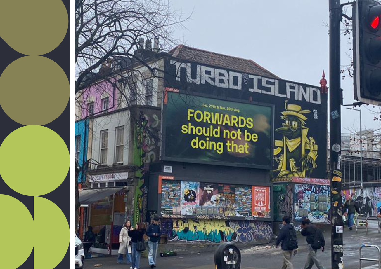 FORWARDS Festival tease first headliners with billboards across Bristol
