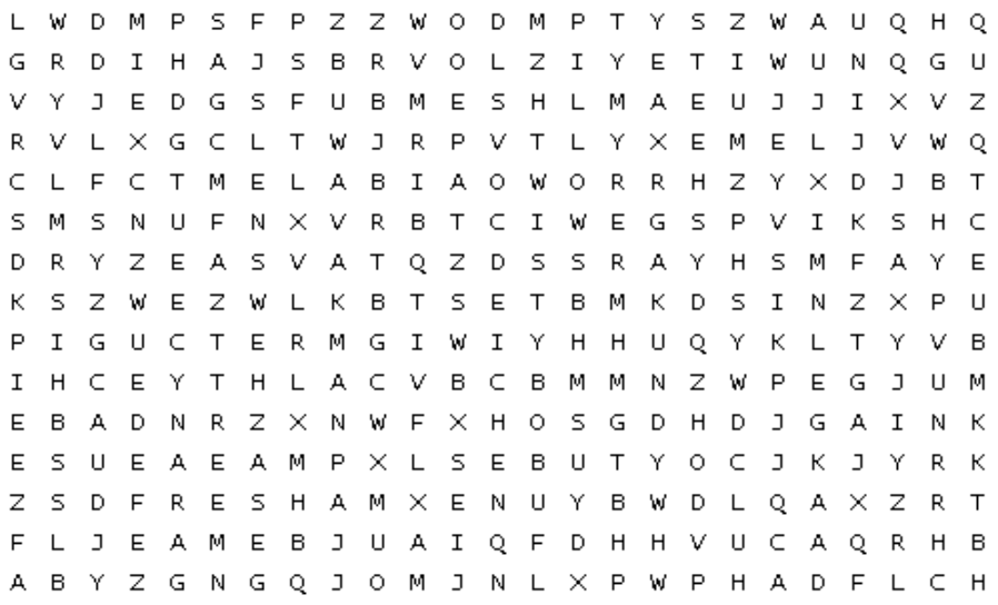 Issue 391 03/26 wordsearch answers